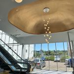Modern lobby with elegant lighting - St Clare House Ipswich's
