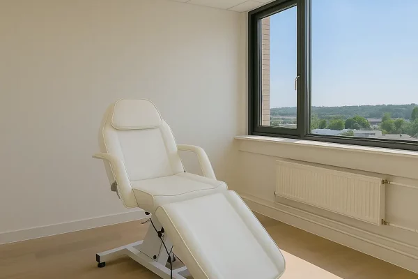 Treatment chair in a clinical room at St Clare House, Ipswich