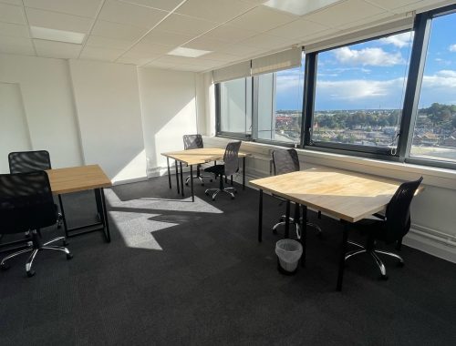 Flexible office to rent in Ipswich – furnished 9-desk private office at St Clare House